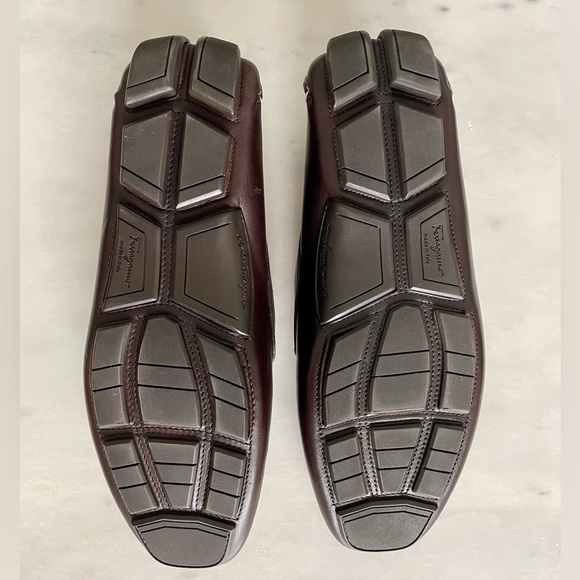 Salvatore Ferragamo Brown Leather Bit Loafers main image 8